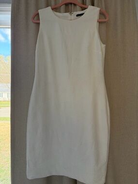 Tommy Hilfiger White Sleeveless Sheath Dress